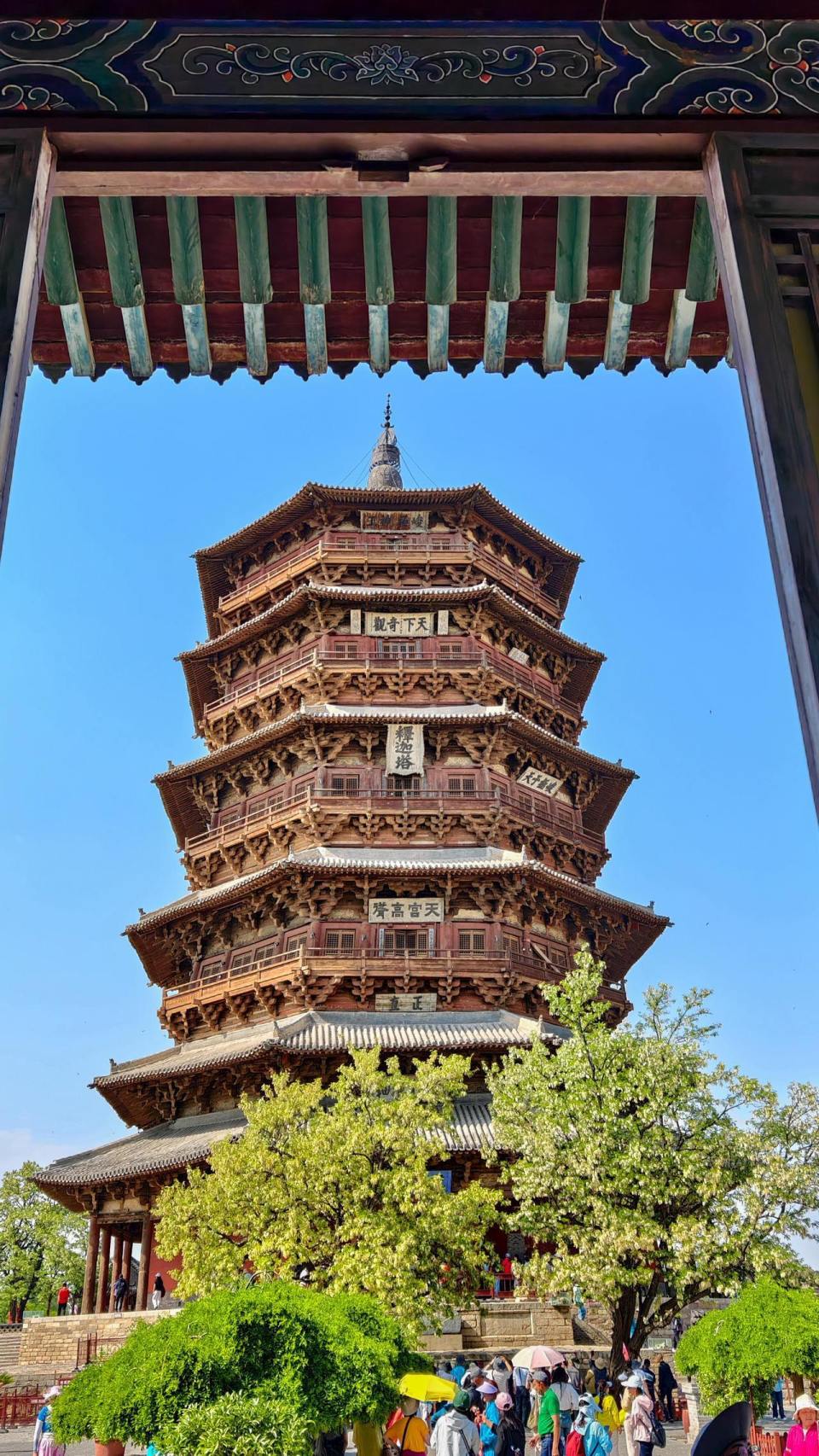 晚潮｜千年木塔，守望华夏：山西应县佛宫寺释迦塔_腾讯新闻