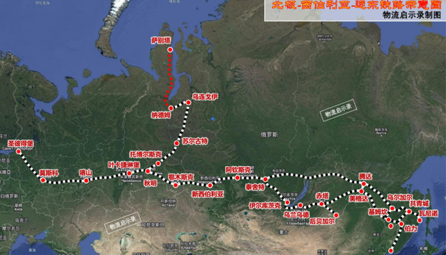 中俄高铁路线图规划图图片