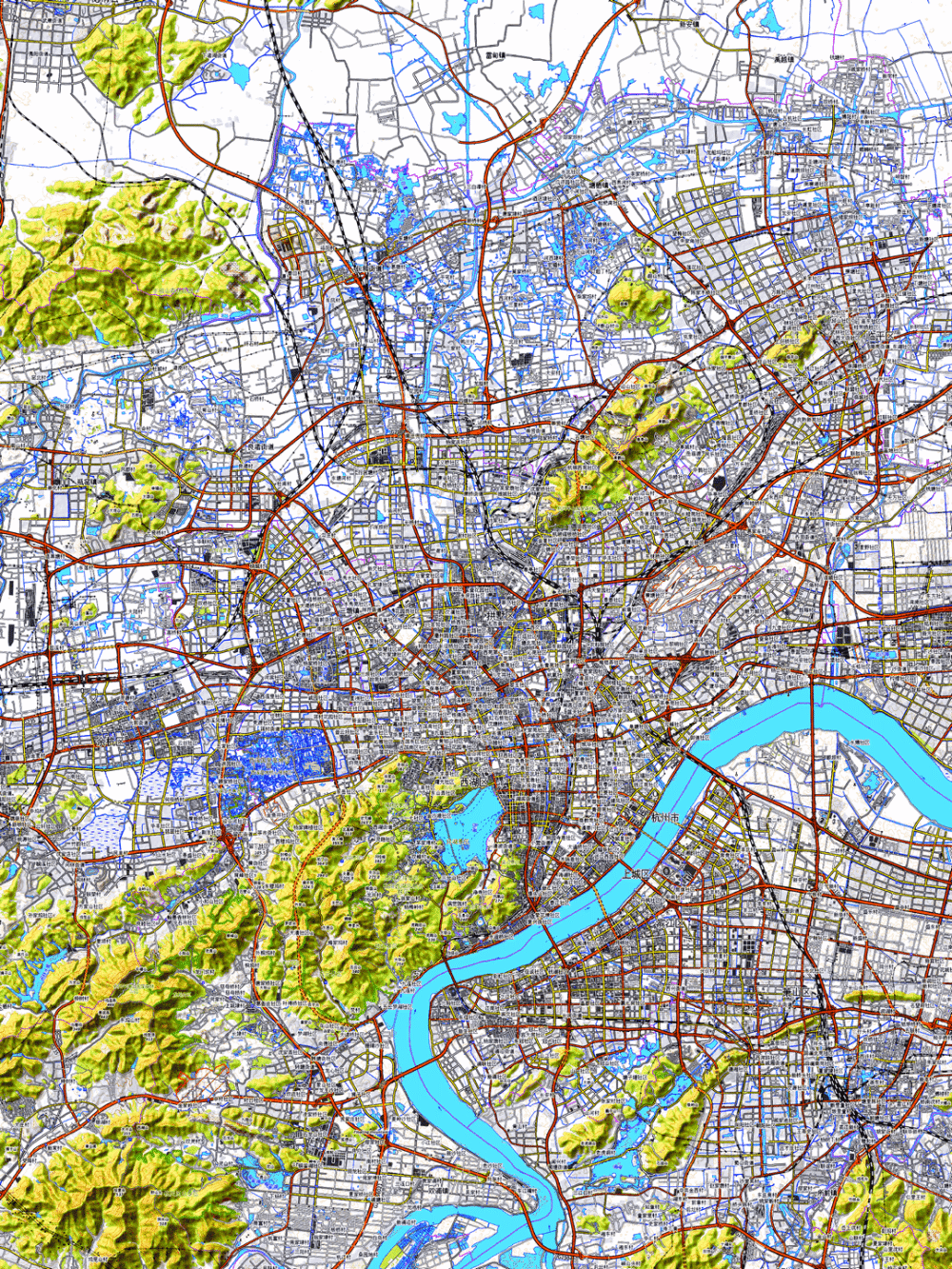 杭州城市道路布局分析
