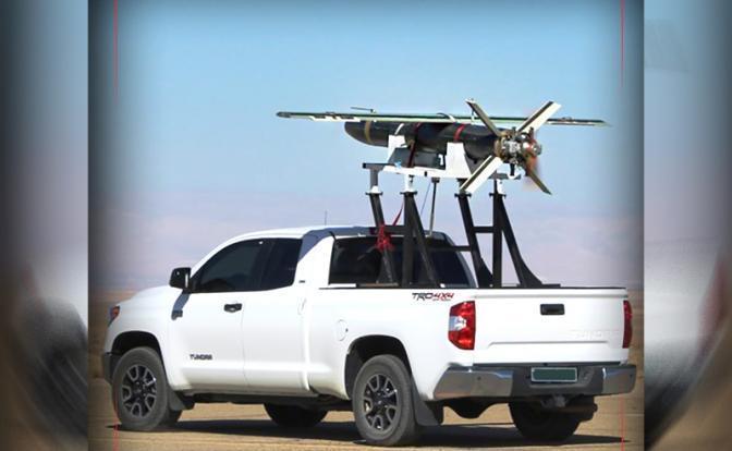 无人机与其前身 shahed-191 一样,是在汽车行驶时以低速从皮卡车发射