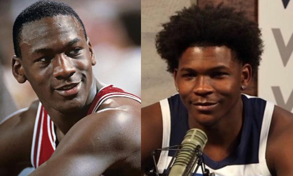 因为他长的像乔丹,这是个玩笑,爱德华兹最初的选秀模板设定为韦德和