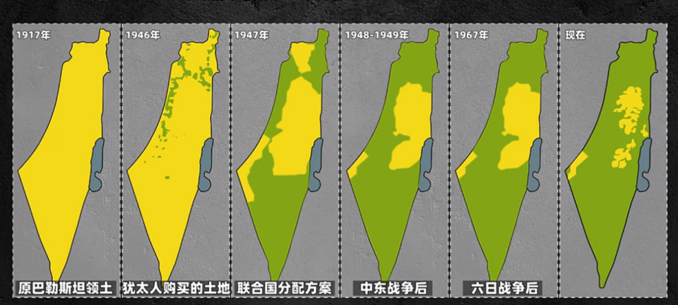 一张图看懂此次巴以冲突,哈马斯想用战争换土地?_腾讯新闻