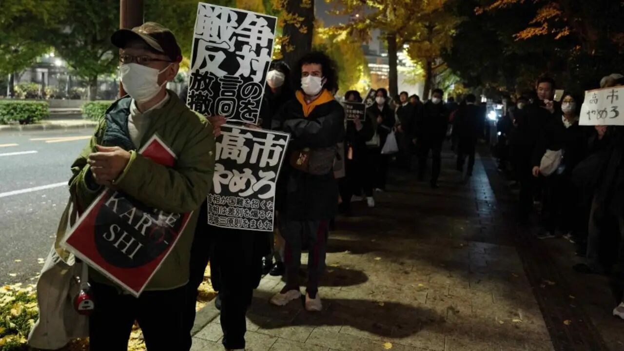 【中國】中國就高市早苗涉台言論致函聯合國秘書長；示威者聚集日揆官邸前抗議 - 