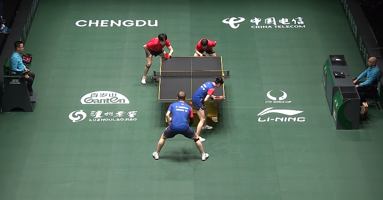 火力全開！孫穎莎王楚欽直落三局擊敗法國組合，助中國隊先拿3分 - 