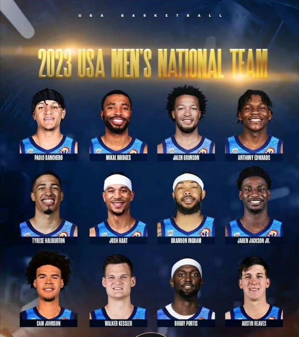 星光黯淡美国男篮12人大名单出炉英格拉姆竟是最大牌球员