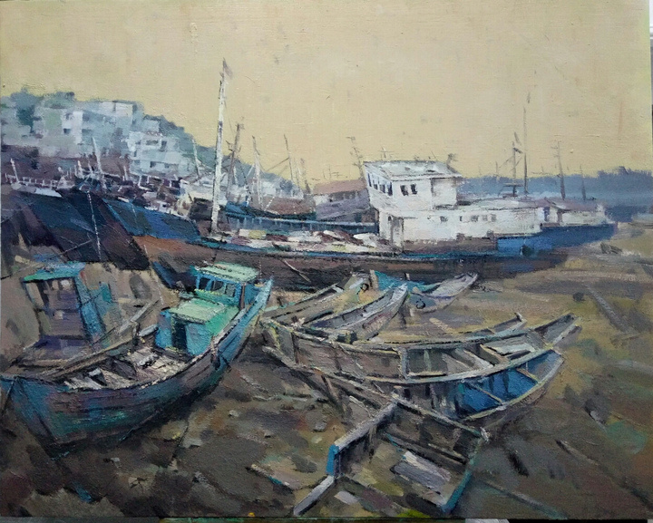 顾大红《春风又绿江南岸》龚静怡《无色之象Ⅴ号》高雅芳《秋色》高