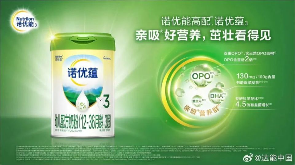 针对不同年龄段的婴幼儿,达能推出了多款具有针对性的配方奶粉,满足了
