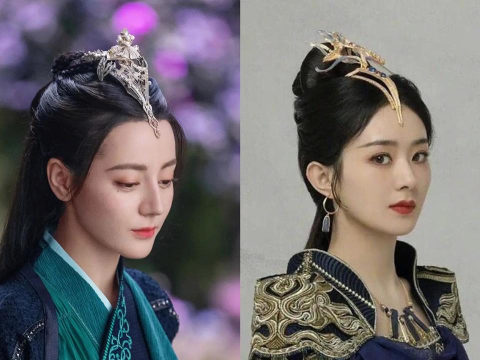 唐嫣《念无双》造型被嘲土,扮相与杨蓉8年前剧照相似,陈同勋成花粉