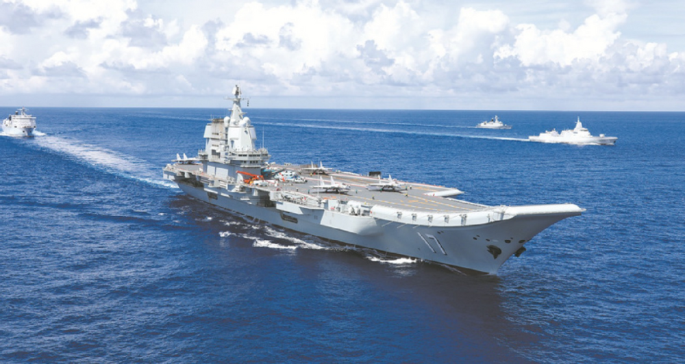 解放军双航母编队进入日程台媒披露美国担忧中国跃升航母大国