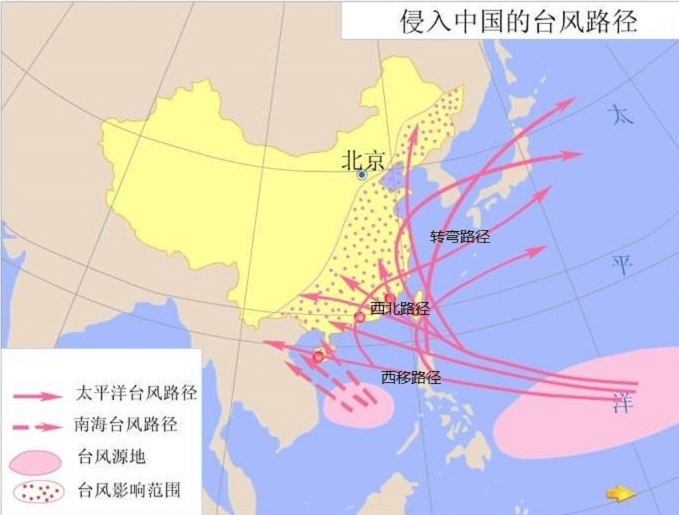 影响我国的台风路径台风格美路径图影响我国的台风一般都生成于菲律宾