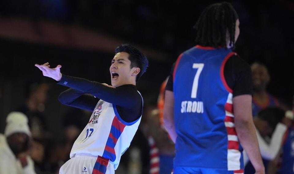 超远4分王鹤棣nba名人赛轰18分创纪录激情庆祝致敬詹皇太燃了