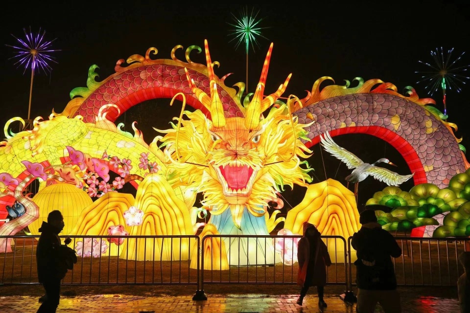 龙年看龙灯武汉园博园花灯会开幕