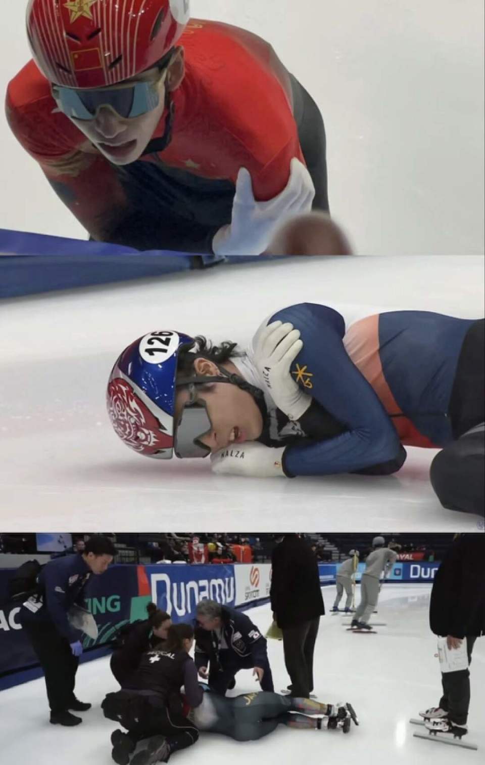 短道速滑巨星被冰刀割伤,伤口近20公分,中国队心有余悸