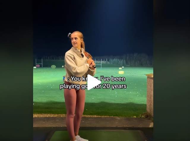 男性指责职业高尔夫女选手挥杆动作的视频点击率过千万并引热议