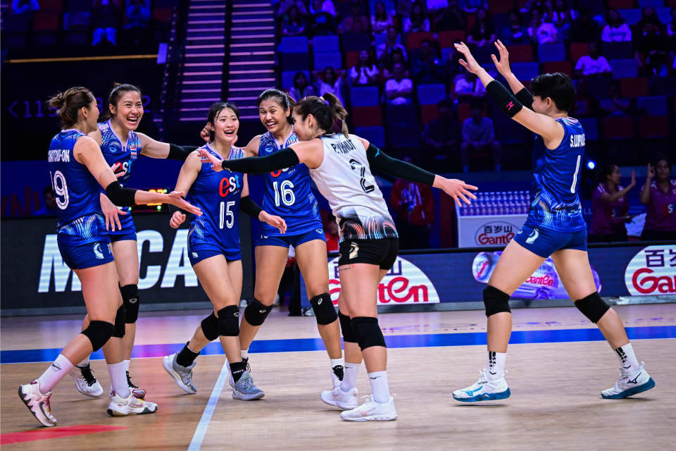 世界女排联赛澳门站泰国女排3:1多米尼加