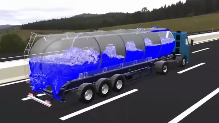 油罐车的内部构造长啥样?里面的防波板有什么用?看完长见识了!