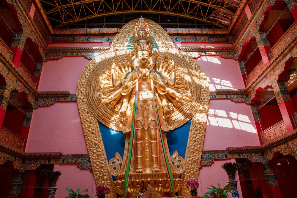 象眼上的富裕正洁寺大庆唯一的藏传佛教寺庙