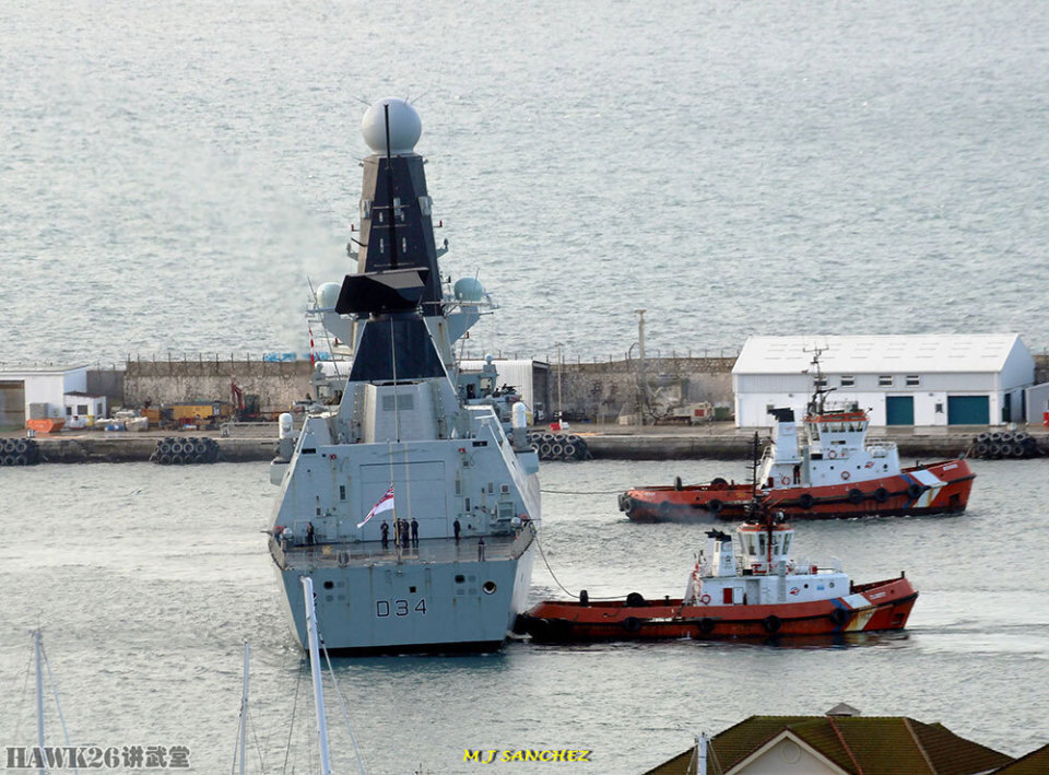 英国"钻石"号驱逐舰新添战绩标记 据推测为九架胡赛无