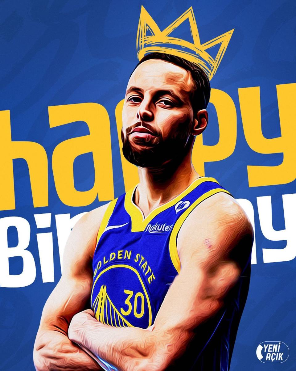 库里36岁生日快乐勇士领衔众多官媒送祝福阿耶莎深情示爱老公