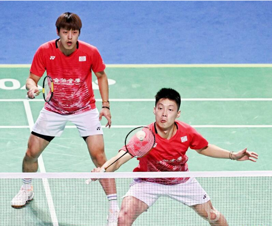 中国台北男双组合李哲辉/杨博轩世界排名第16位的李哲辉/杨博轩上周