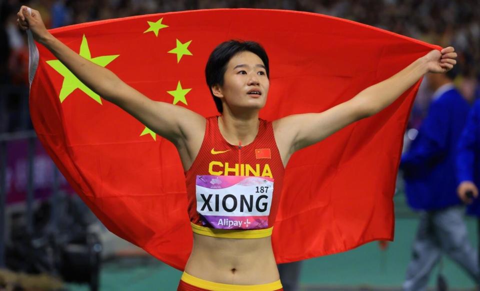 亚运田径女子跳远熊诗麒以最好成绩夺冠 时隔25年中国队打破金牌荒