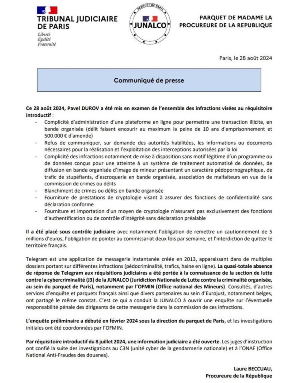 被捕的Telegram创始人，与他背后的罪恶帝国-腾讯新闻