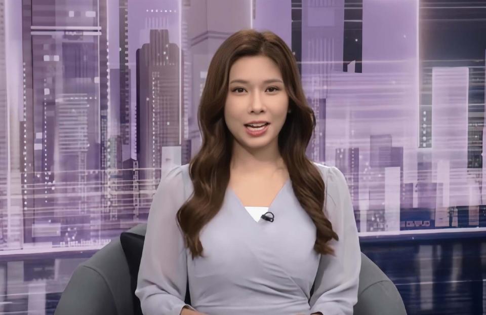 恭喜！TVB知名美女主播被曝奉子成婚，腹部凸起上围变丰满疑怀孕_腾讯新闻