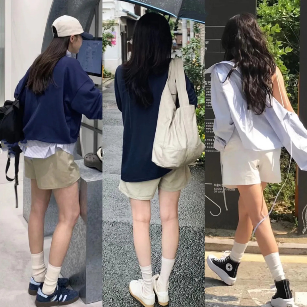 夏天穿短裤,配什么鞋子也是一门学问.