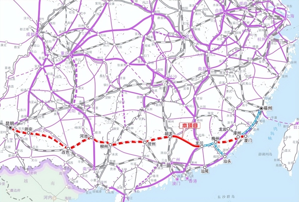 線路怎麼走?看5條規劃,擬建高鐵的走向推薦方案!_騰訊新聞
