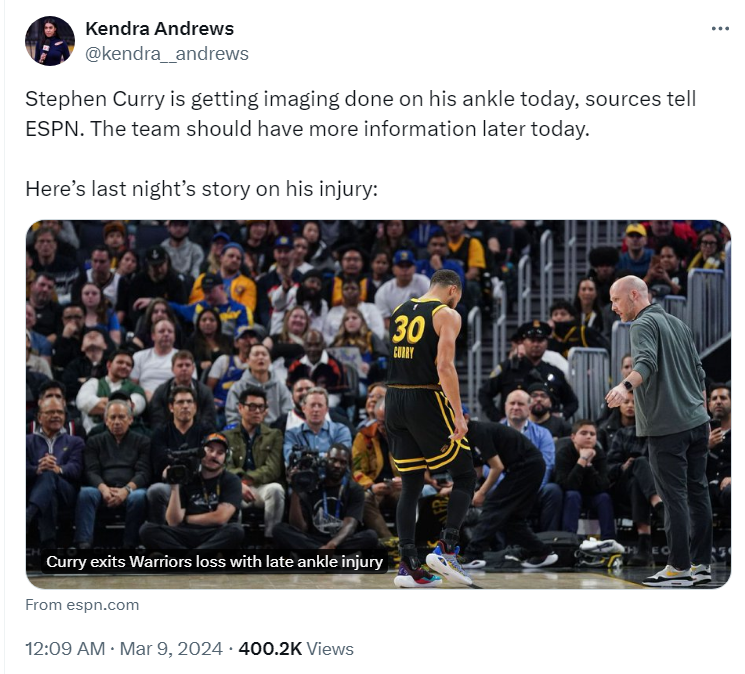 库里mri检测无大碍无库勇士赢马刺概率835赛程联盟第二轻松