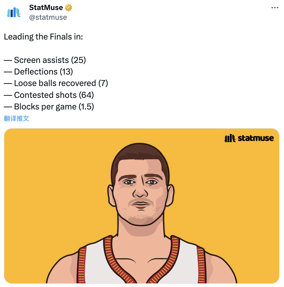 约基奇总决赛有多强?