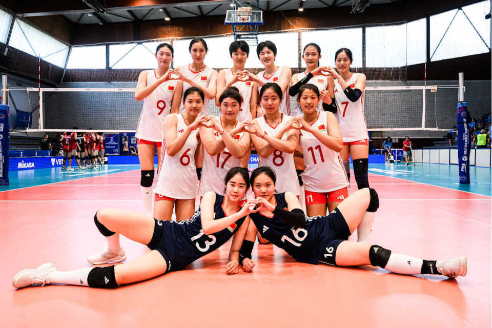 拦网发威！五人得分上双！U19女排世联赛中国3-2日本技术统计