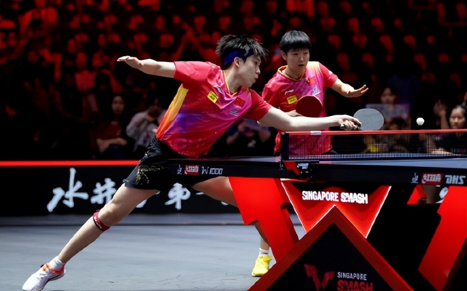 30莎头组合横扫对手晋级混双决赛与韩乒组合争混双冠军