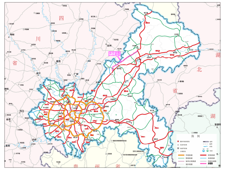 开梁高速公路规划图图片