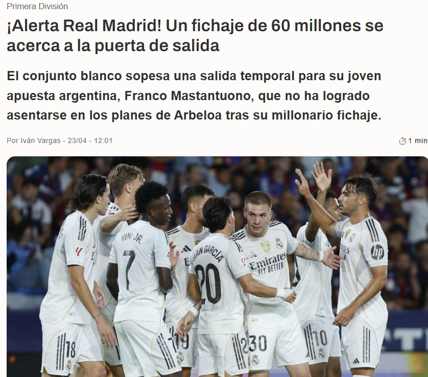 再見，伯納烏！6000萬水貨今夏離隊，皇馬這次看走眼，貨比貨得扔 - 