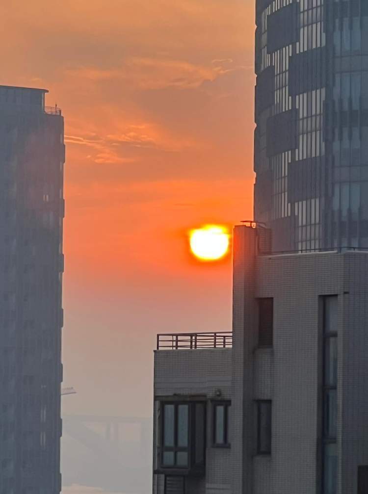 今日早晨之红日