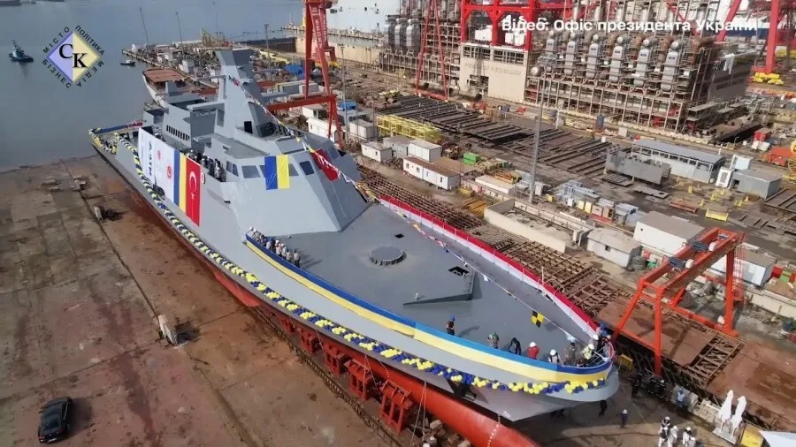 乌克兰第一艘新型护卫舰开始海上试航 由土耳其建造 预计将在今年年底