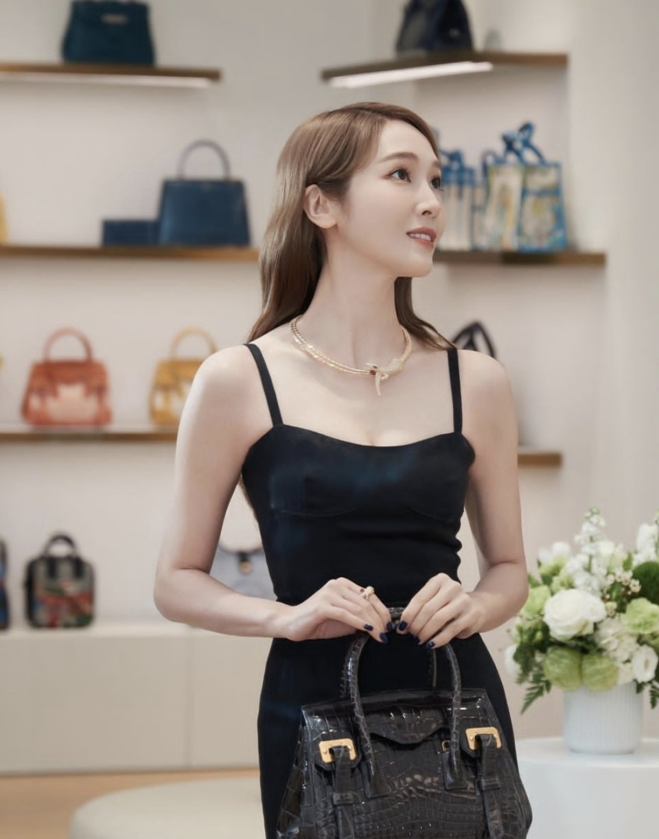 郑秀妍简洁高档的包搭配无袖礼服,散发出无可抵挡的时尚魅力_腾讯新闻