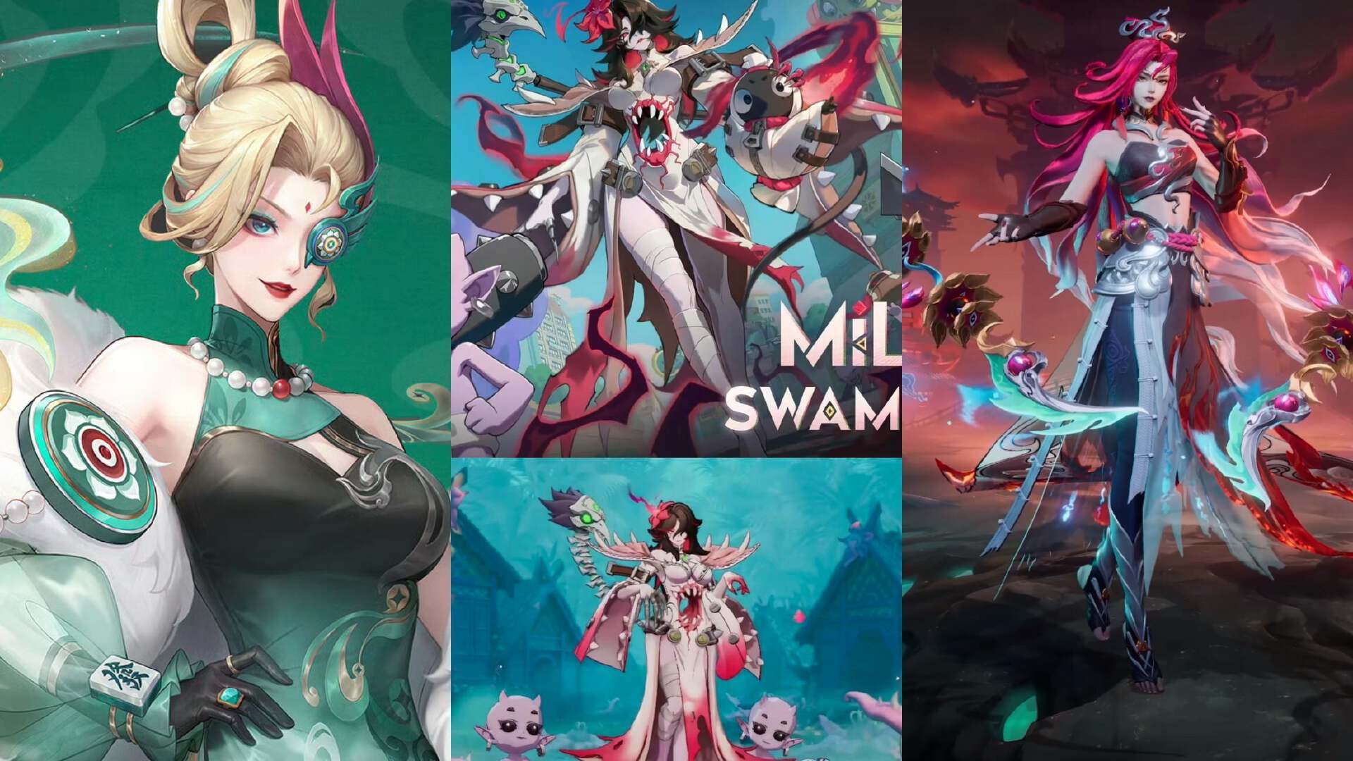 米萊狄三款皮膚，羊年限定也是三個女英雄，墨染江湖第三期確認 - 