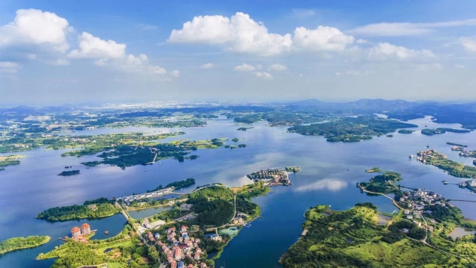鸟瞰木兰湖,像海像鸟像海星_腾讯新闻