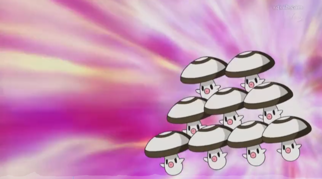 宝贝球菇和霹雳电球,顽皮雷弹,泥巴鱼(伽勒尔的样子)一样经常会被训练