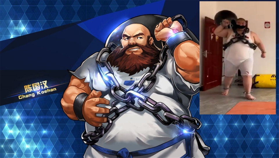 男子cos《拳皇》系列陈国汉,玩家:真人版没你我不看