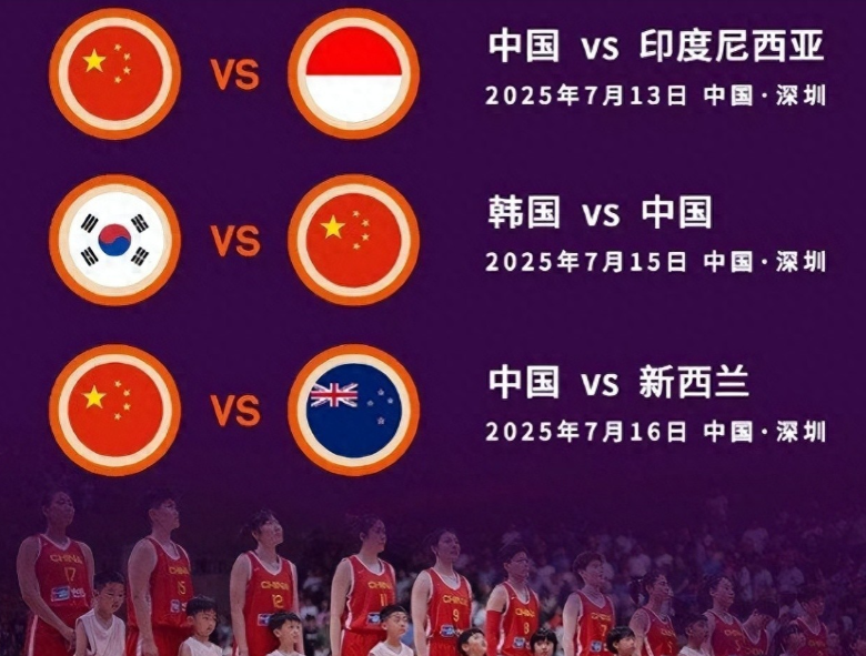 7月13日！亚洲杯首战在即中国女篮对阵印尼，30分开门红几无悬念！