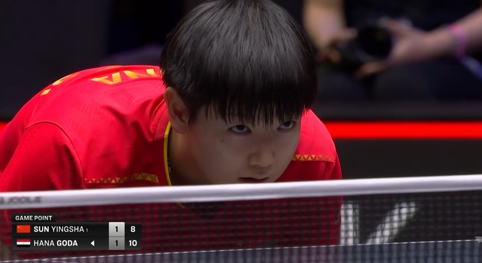 美国大满贯赛：孙颖莎3-2逆转汉娜·高达携手陈幸同蒯曼晋级16强