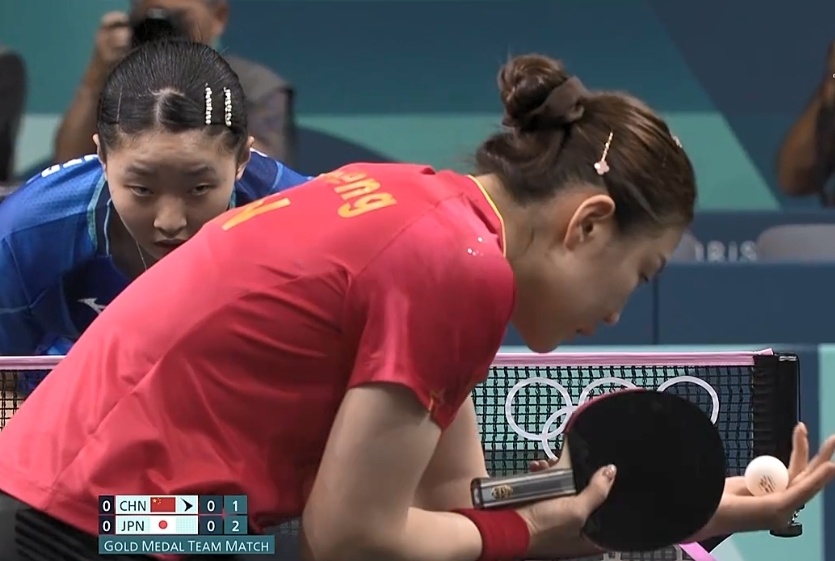 国乒女团奥运决赛开门黑！陈梦/王曼昱9-11早田希娜/张本美和_腾讯新闻
