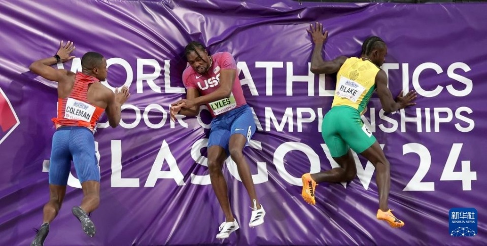 美国选手科尔曼以6秒41的成绩夺得冠军,队友莱尔斯获得亚军
