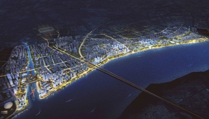 钱江新城二期城市设计深化总体鸟瞰图钱江新城二期规划结构图"转载请