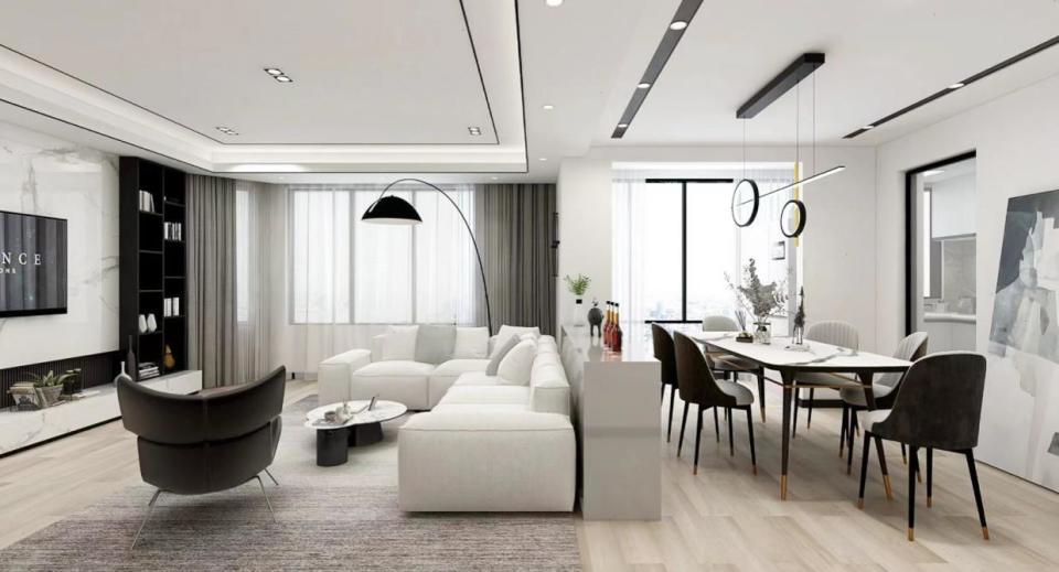 长方形客厅设计的5种做法,后悔太迟知道了