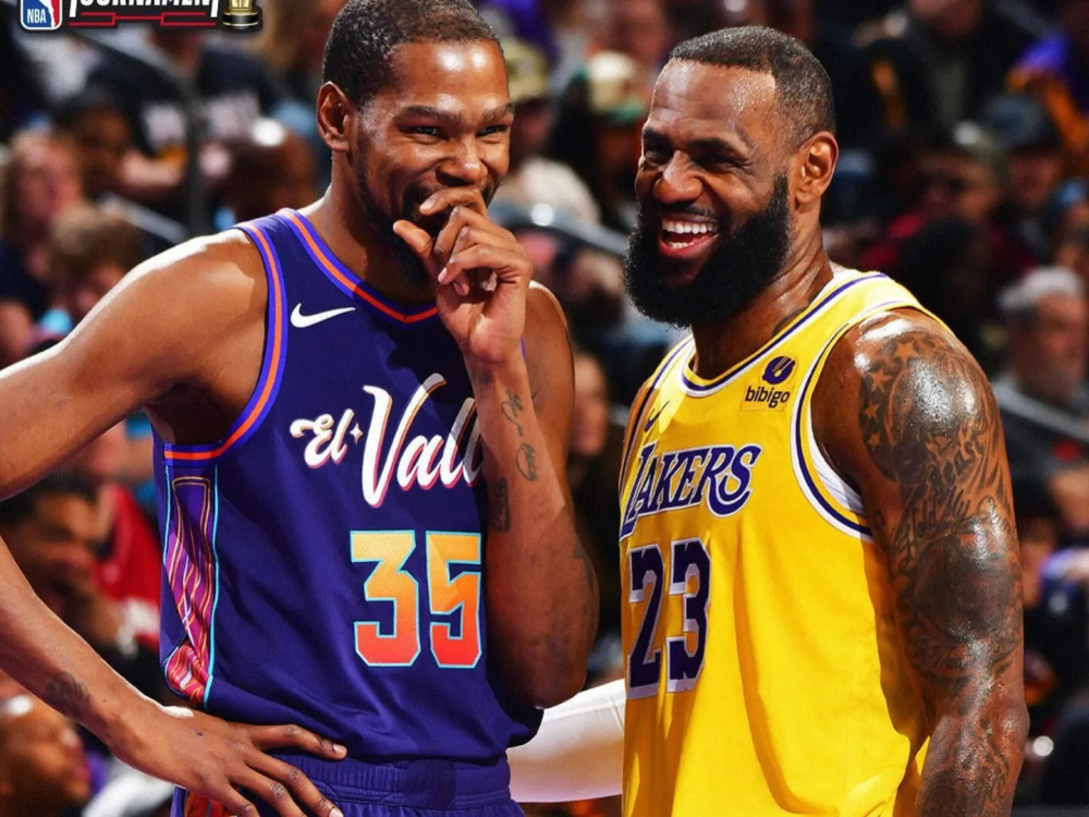 詹姆斯和杜兰特组成网络双侠批评网友吐槽他们赛场欢笑声不断