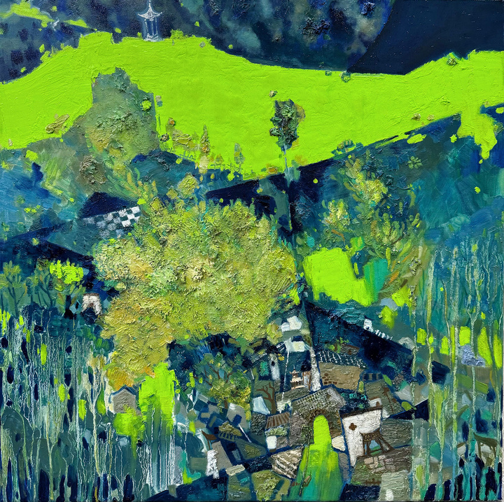 顾大红《春风又绿江南岸》龚静怡《无色之象Ⅴ号》高雅芳《秋色》高